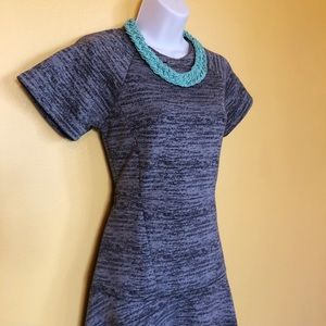 Sociology Grey Fit n Flare Mini Dress S